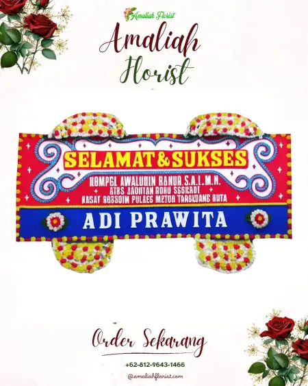 Papan Bunga Ucapan Selamat Prawirodirjan
